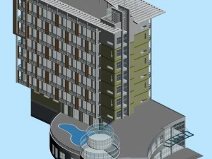 city planning office building fashion design - 288 3D Model