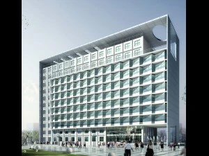 Stadtplanung B&uuml;rogeb&auml;ude Modedesign - 300 3D Modell