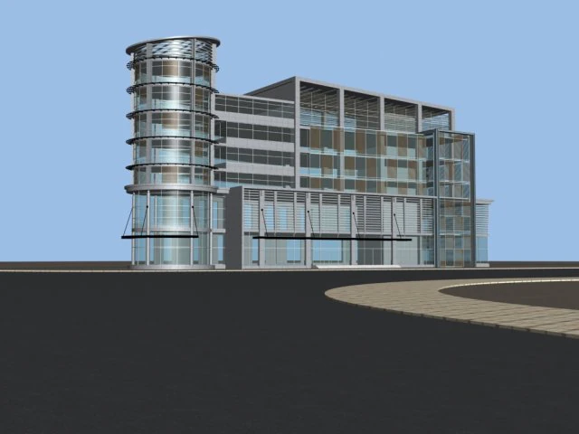 city planning office building fashion design - 306 3D Model .c4d .max .obj .3ds .fbx .stl .blend