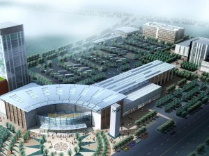 містобудівна офісна будівля модний дизайн - 330 3D Модель