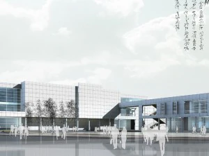 design de moda de pr&eacute;dio de escrit&oacute;rios de planejamento urbano - 331 Modelo 3D