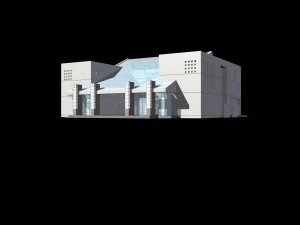 stadsplanning kantoorgebouw modeontwerp - 345 3D Model