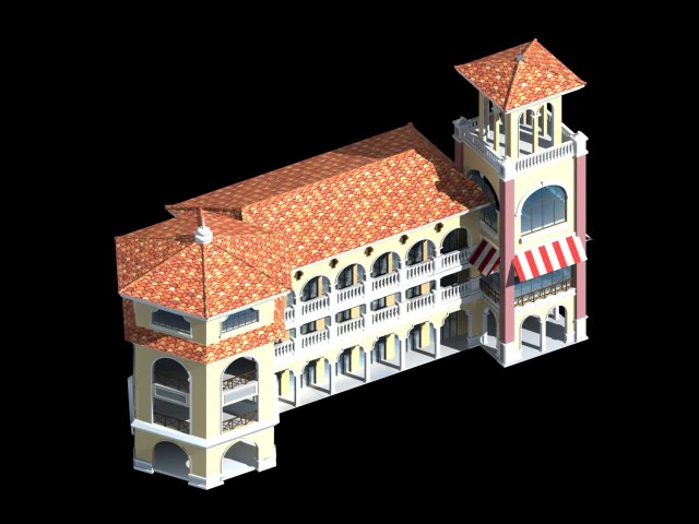city planning office building fashion design - 348 3D Model .c4d .max .obj .3ds .fbx .stl .blend 