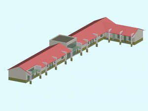city planning office building fashion design - 369 3D Model