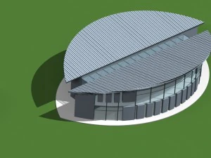 city planning office building fashion design - 377 3D Model