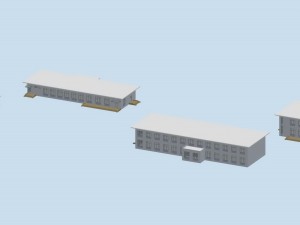 city planning office building fashion design - 380 3D Model