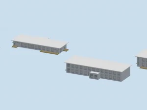 desain busana gedung perkantoran perencanaan kota - 380 Model 3D