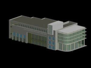 desain busana gedung perkantoran perencanaan kota - 384 Model 3D