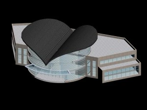 city planning office building fashion design - 387 3D Model