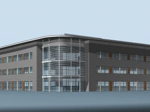 city planning office building fashion design - 392 3D Model