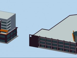 city planning office building fashion design - 394 3D Model