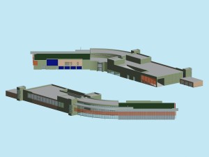 city planning office building fashion design - 401 3D Model