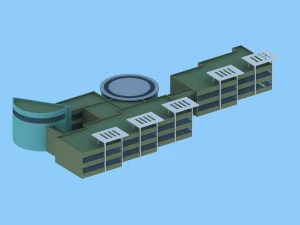 design de moda de pr&eacute;dio de escrit&oacute;rios de planejamento urbano - 408 Modelo 3D