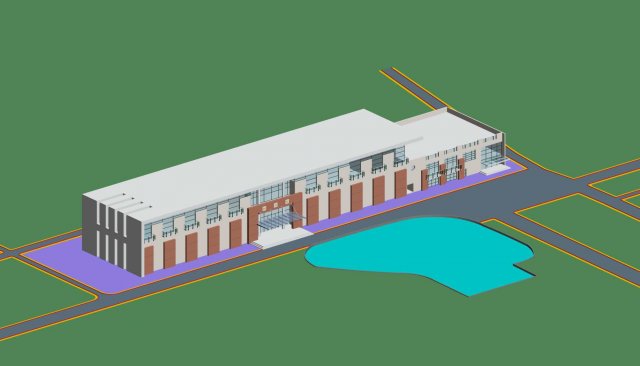 city planning office building fashion design - 412 3D Модель .c4d .max .obj .3ds .fbx .stl .blend 