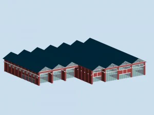city planning office building fashion design - 414 3D Model