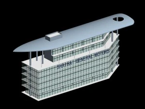 city planning office building fashion design - 415 3D Model