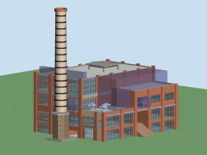 城市规划办公楼时尚设计 - 427 3D 模型