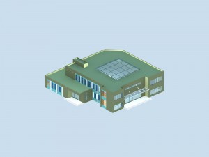 city planning office building fashion design - 428 3D Model