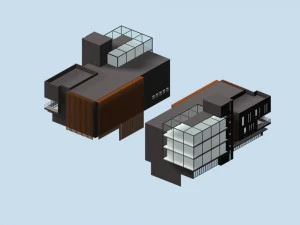 city planning office building fashion design - 437 3D Model