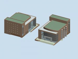 city planning office building fashion design - 442 3D Model
