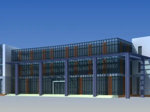 design de moda de prédio de escritórios de planejamento urbano - 443 Modelo 3D