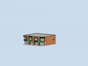city planning office building fashion design - 453 3D Model