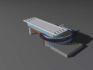 city planning office building fashion design - 459 3D Model