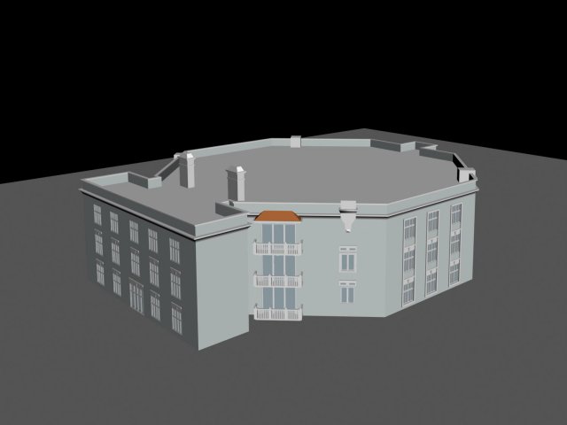 city planning office building fashion design - 465 3D 模型 .c4d .max .obj .3ds .fbx .stl .blend 