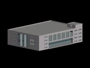 stadsplanning kantoorgebouw modeontwerp - 474 3D Model