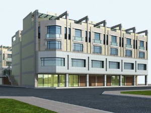 stadsplanning kantoorgebouw modeontwerp - 478 3D Model
