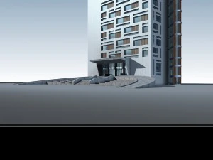 design de moda de pr&eacute;dio de escrit&oacute;rios de planejamento urbano - 479 Modelo 3D