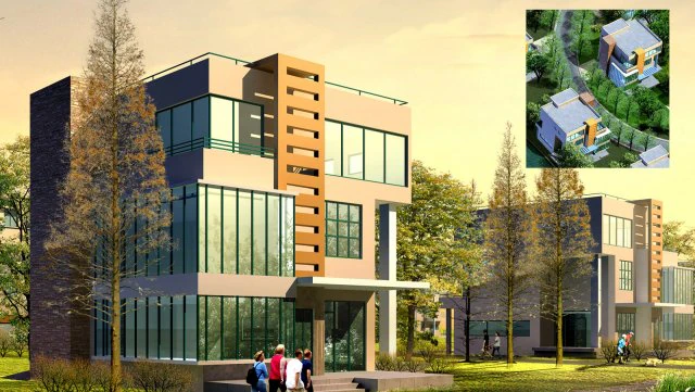 city planning office building fashion design - 483 3D Model .c4d .max .obj .3ds .fbx .stl .blend 