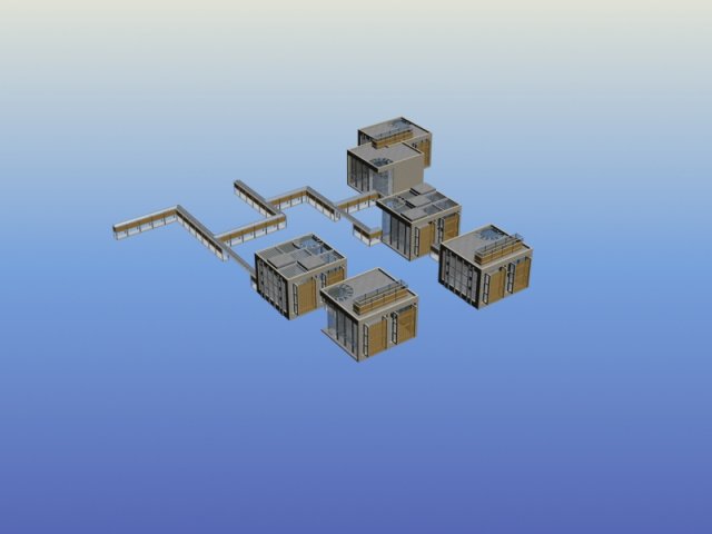 city planning office building fashion design - 495 Model 3D .c4d .max .obj .3ds .fbx .stl .blend