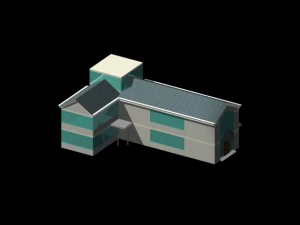 містобудівна офісна будівля модний дизайн - 501 3D Модель