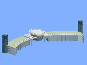 都市計画オフィスビルファッションデザイン - 507 3Dモデル