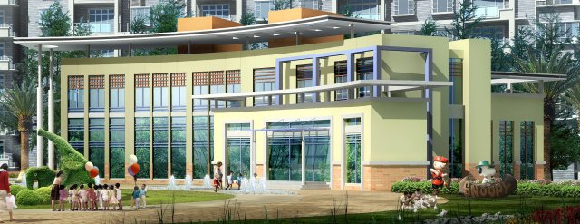 city planning office building fashion design - 518 3D 모델 .c4d .max .obj .3ds .fbx .stl .blend 