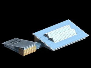 city planning office building fashion design - 522 3D Model