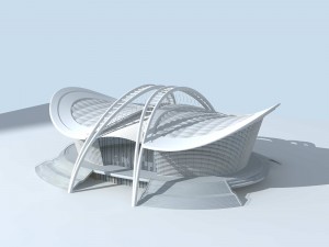 city planning office building fashion design - 524 3D Model
