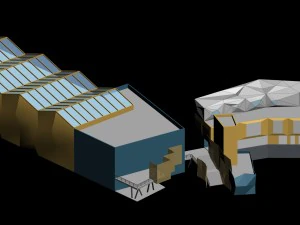 city planning office building fashion design - 537 3D Model