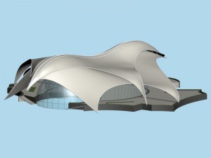 city planning office building fashion design - 539 3D Model