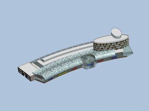 city planning office building fashion design - 540 Modèle 3D