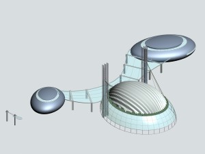 city planning office building fashion design - 542 3D Модель