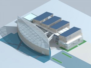 city planning office building fashion design - 543 3D Модель