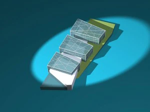 都市計画オフィスビルファッションデザイン - 547 3Dモデル