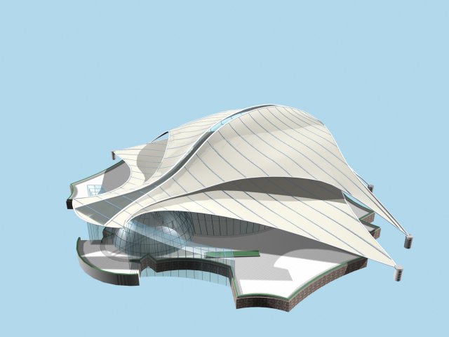 city planning office building fashion design - 552 Modello 3D .c4d .max .obj .3ds .fbx .stl .blend