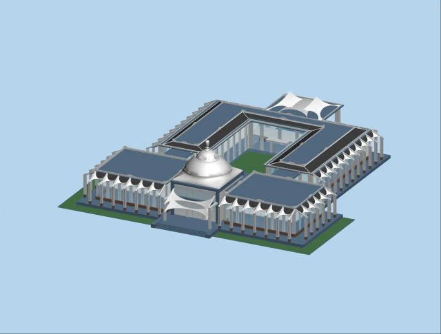 city planning office building fashion design - 553 3D Model .c4d .max .obj .3ds .fbx .stl .blend 