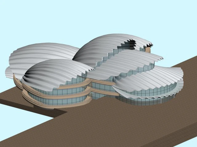 city planning office building fashion design - 555 3D Model .c4d .max .obj .3ds .fbx .stl .blend 