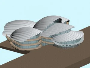 नगर नियोजन कार्यालय भवन फैशन डिजाइन - 555 3D मॉडल