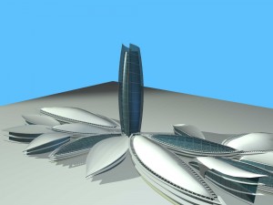 city planning office building fashion design - 558 3D Model