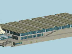 都市計画オフィスビルファッションデザイン - 562 3Dモデル